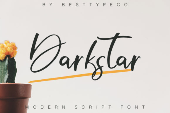 Darkstar: The Handwritten Typeface for Authentic Project Execution