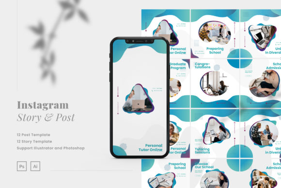 Elegant Puzzle School Instagram Template: A Creative Solution for Educational Marketing
