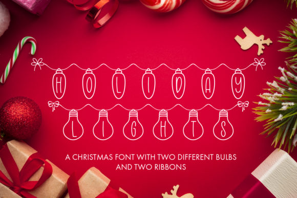 Holiday Lights: The Perfect Christmas Font for Festive Designs