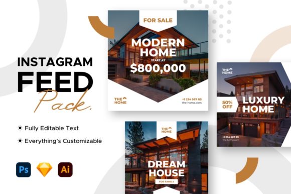 Instagram Feed Post Real Estate Template Evaluation