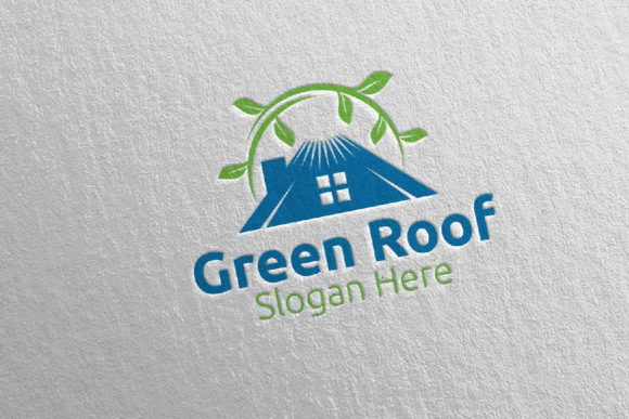 Real Estate Green Roofing Logo 46: A Versatile Brand Identity