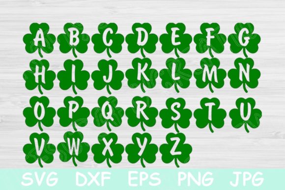 St Patricks Day Svg Fonts Shamrock Svg