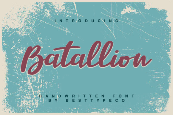 Why Batallion is the Brushed Handwritten Font That Elevates Your Creative Projects